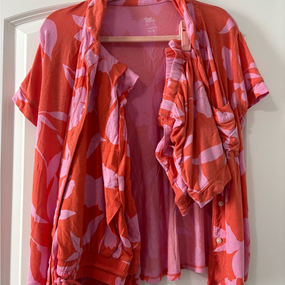 Stars Above Pink and Red pajamas